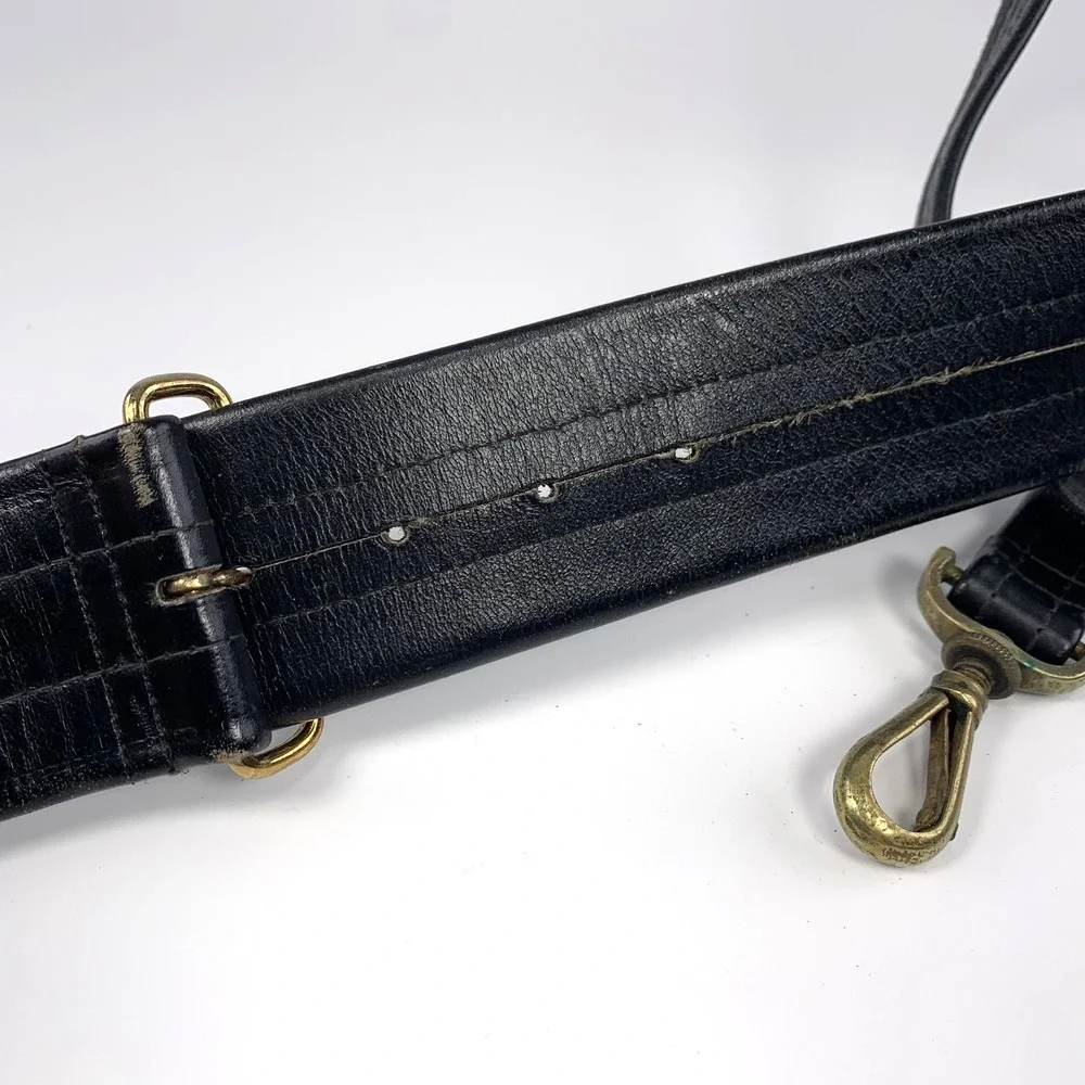 Vintage US Navy Officers Sword Belt & Buckle w/ Hangers Size 34 N.S. Meyer NY